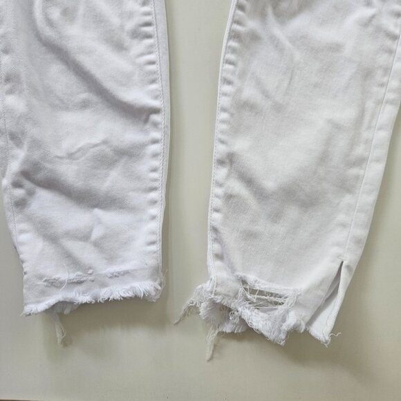 R13 Mid Rise Boy Skinny Jeans -  White SZ 26 Designer Luxury Denim Italy - Picture 6 of 12